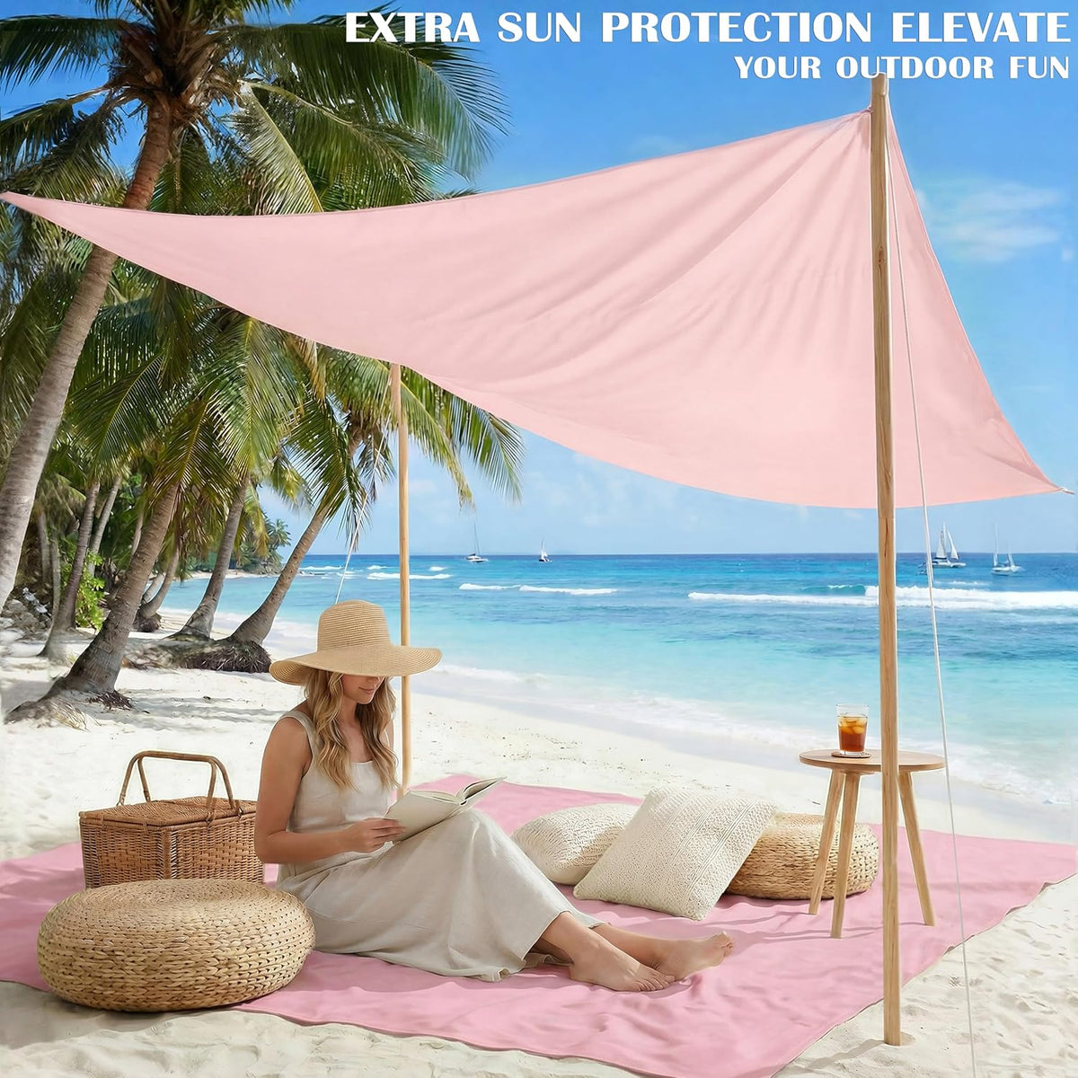 Beach Blanket Waterproof Sandproof 78''X81''/10'X9' Oversized Big Blanket