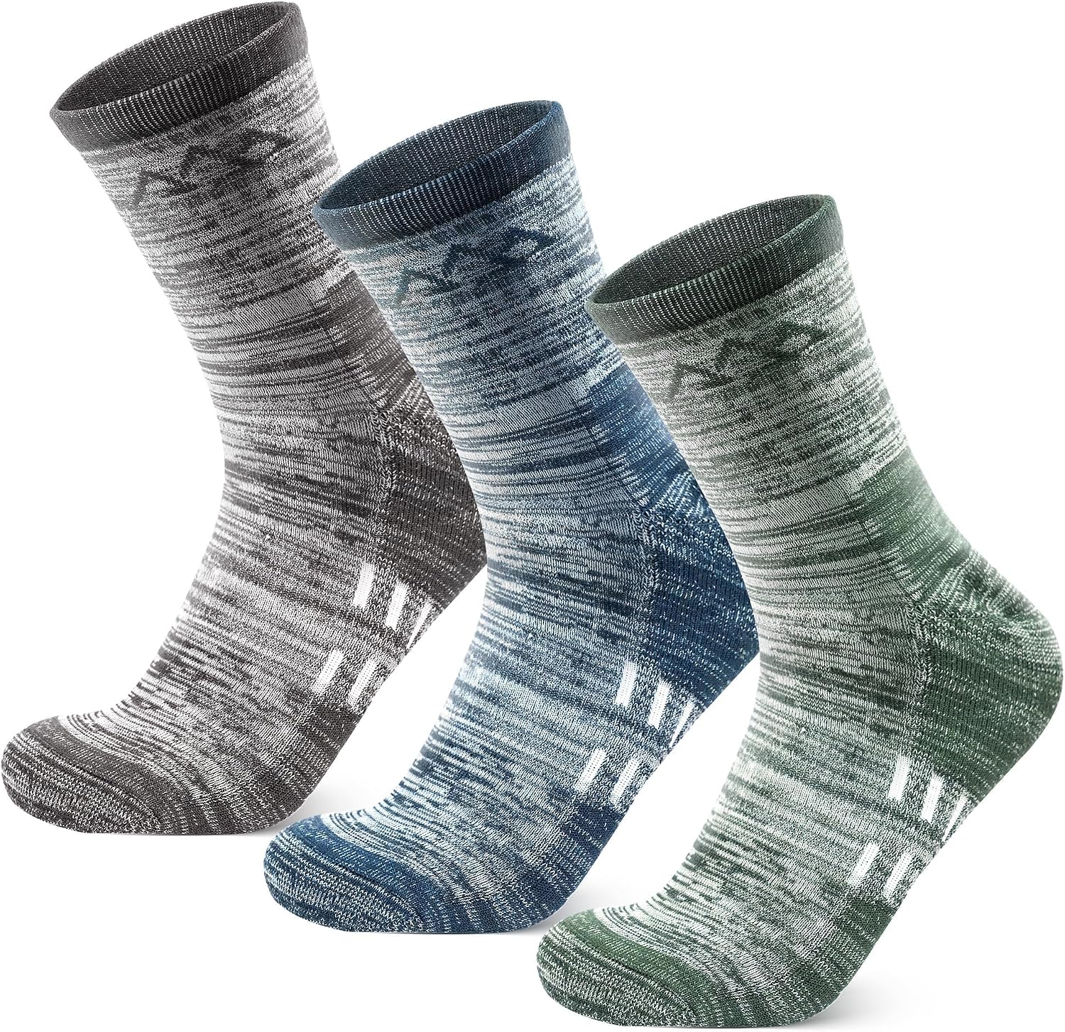 innotree Men's Merino Wool Hiking Socks 3 Pairs