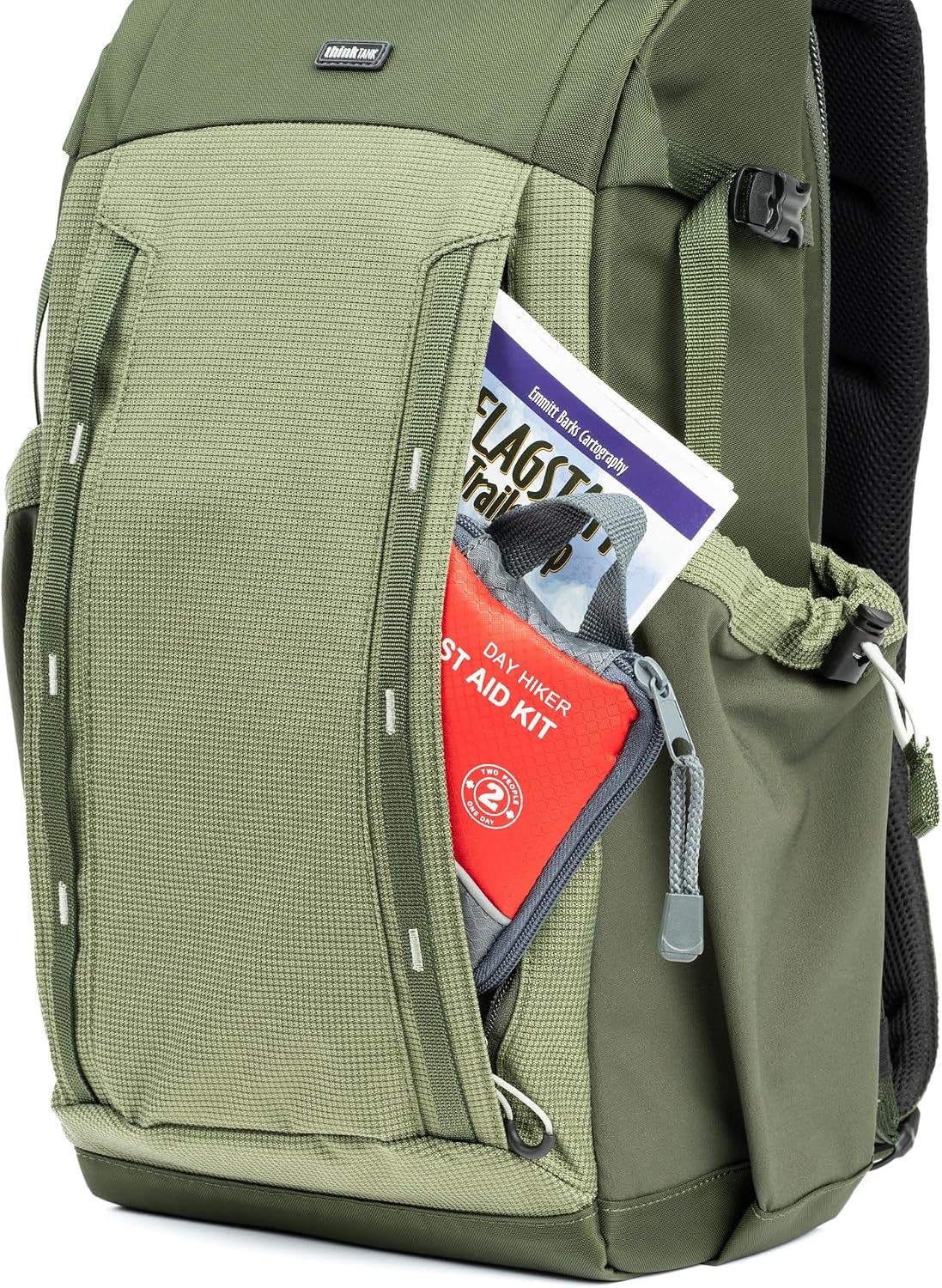 Think Tank Backlight Sprint Lightweight Slim Camera Daypack Backpack for DSLR, Mirrorless, Photography and Video - Montane Green