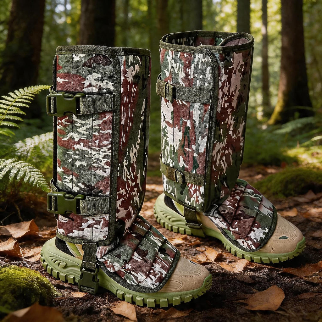 Snake Gaiters for Men Women, Balck Snake Bite Protective Gaiter Chaps Fit for Outdoor Hunting Hiking Farm Working Lawncare