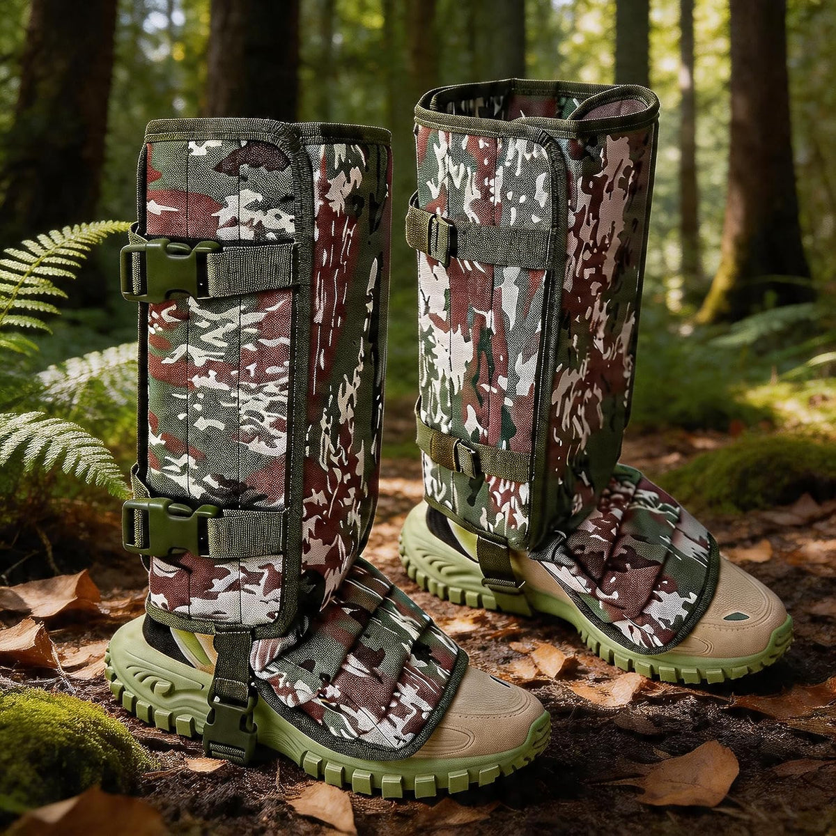 Snake Gaiters for Men Women, Balck Snake Bite Protective Gaiter Chaps Fit for Outdoor Hunting Hiking Farm Working Lawncare