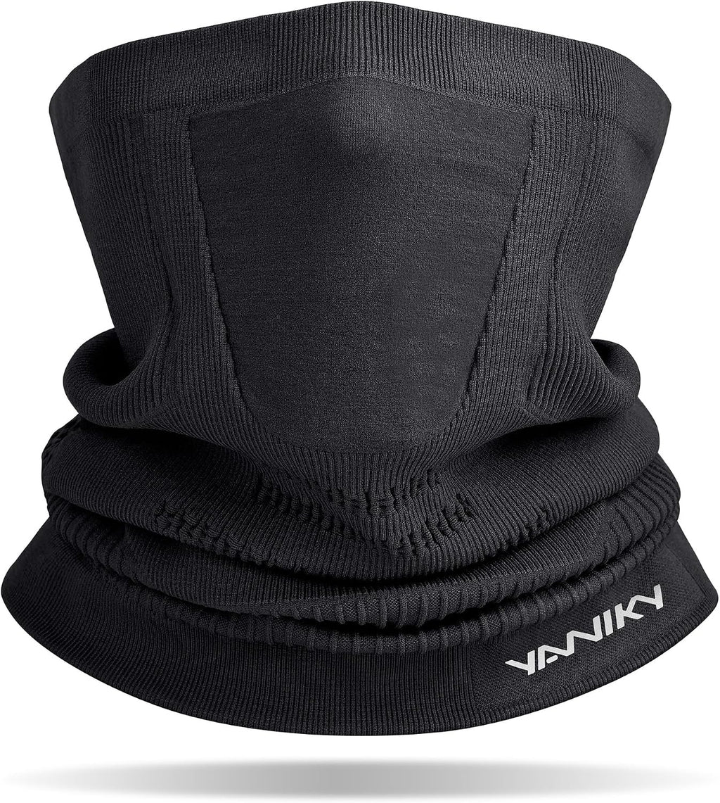 YANIKY Winter Neck Warmer Gaiter Ski Face Mask, Breathable Fleece Balaclava Windproof Cold Weather Scarf