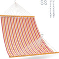 Lazy Daze Double Textliene Quick Dry Hammock with Spreader Bar for Outdoor