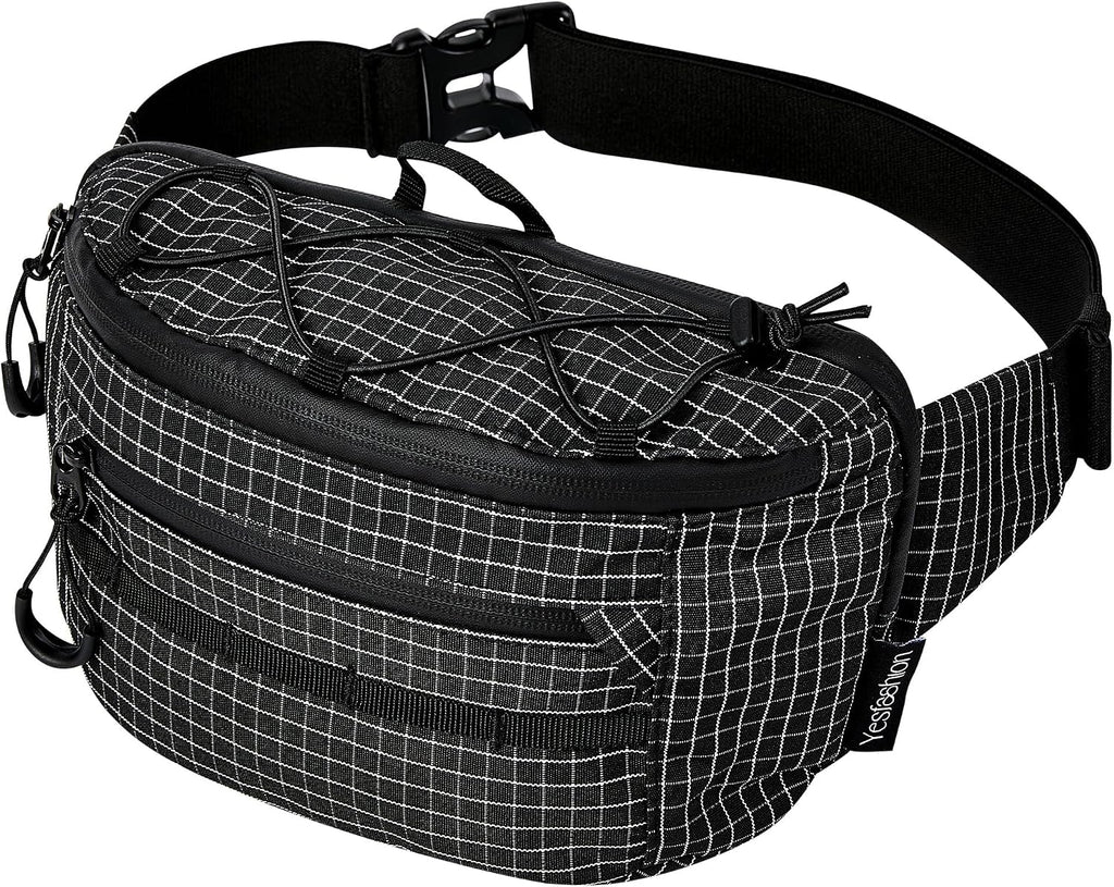 Tactical Fanny Packs for Women Men RFID Blocking Water Resistant Sling Bag