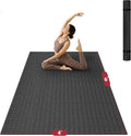 VTORY Extra Large Yoga Mat - 6'x4'/7'x5'/8'x5'/9'x5'x6mm (1/4inch)