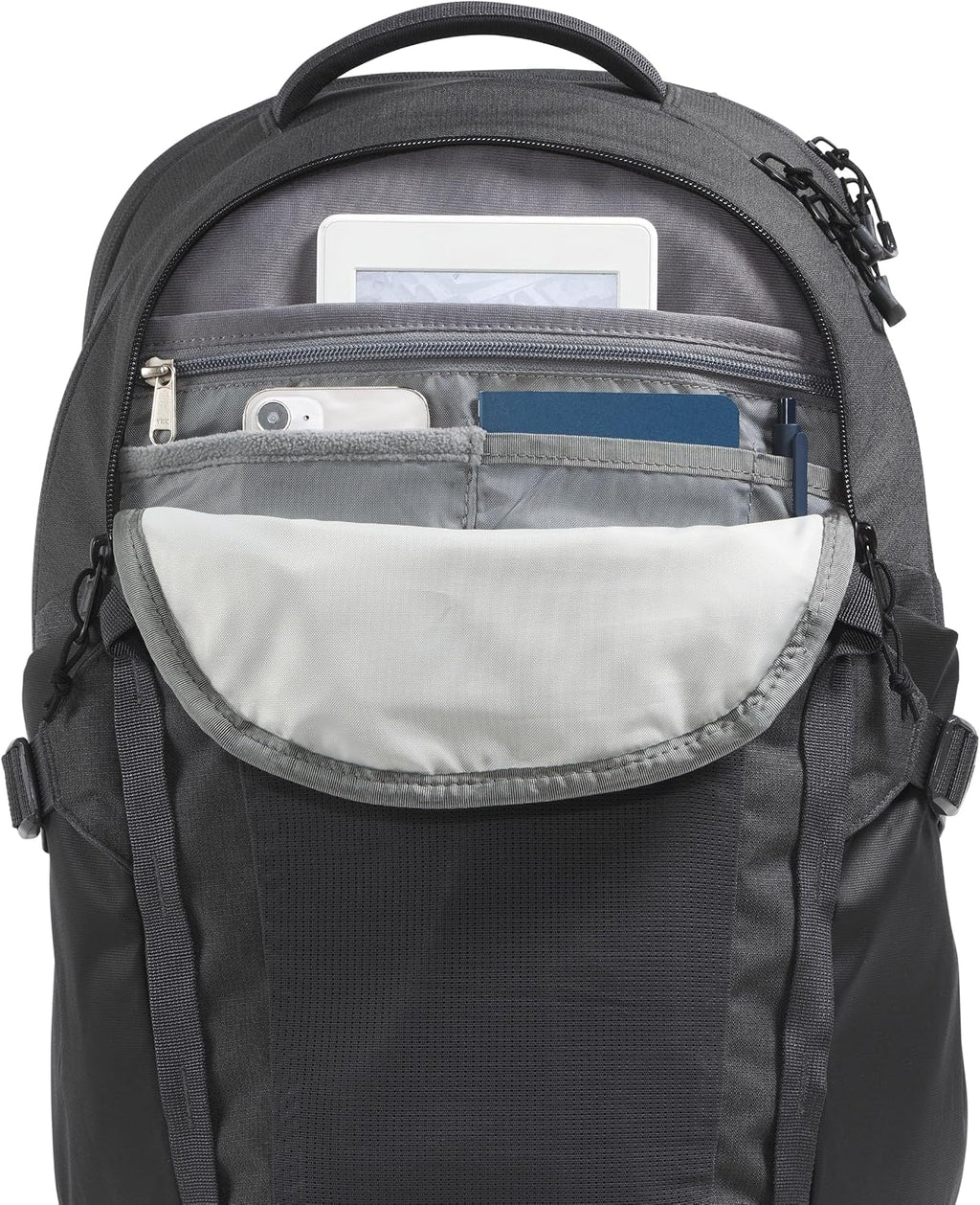 The North Face Recon Laptop Pack, Asphalt Gy Lt Hth/TNF Blk-NPF, OSFA
