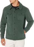 Amazon Essentials Men's Long-Sleeve Polar Fleece Shirt Jacket for Winter, Jackets