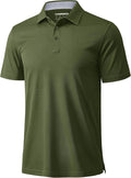 MAGCOMSEN Mens Polo Shirts Short Sleeve Moisture Wicking Performance Collared Shirt Athletic Casual Golf Polos