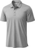 TACVASEN Men's Polo Shirts Short Sleeve Dry Fit Collared Golf Shirt