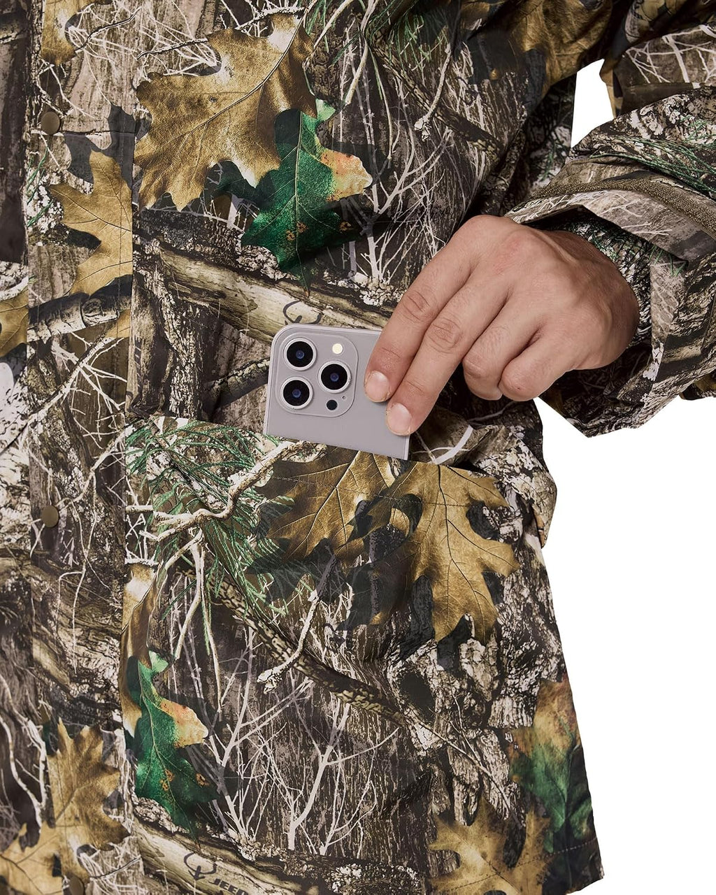Rain Suit (Jacket + Pants),Rain Gear for Men Waterproof, Camo Rain Jacket, Lightweight Rain Coat for Fishing, Hunting