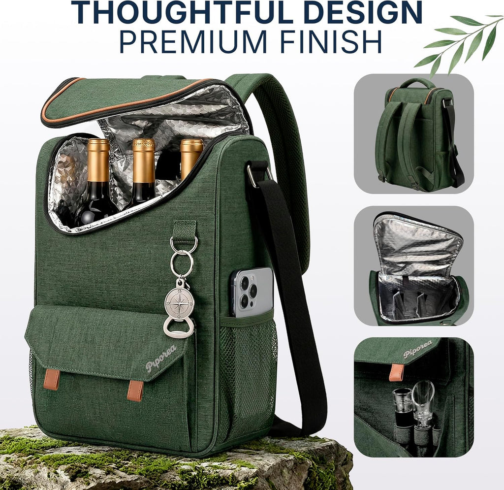 PIPOREA Back Pack Cooler for Beach or Picnic - Cooler Backpack Insulated Waterproof - Mochila Hielera