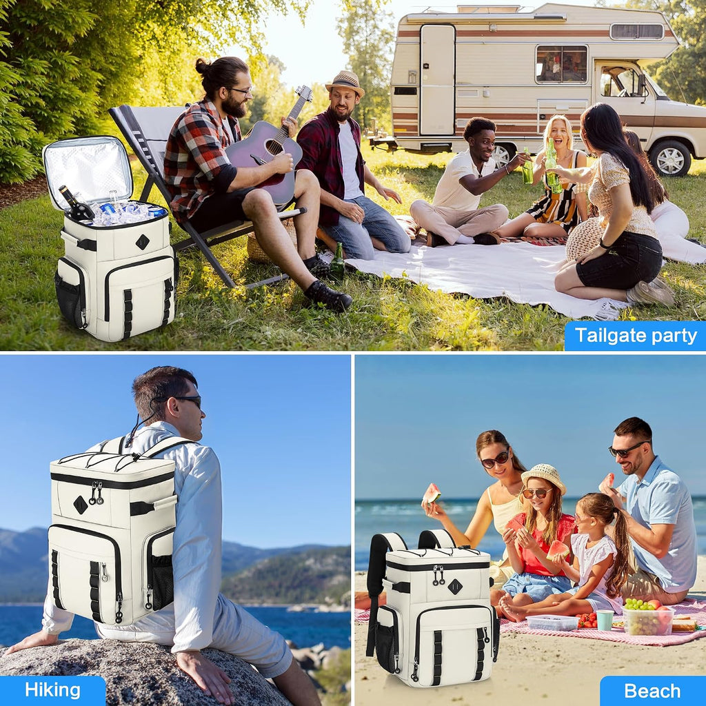 Large 60 Can Insulated Waterproof Leakproof Cooler Backpack