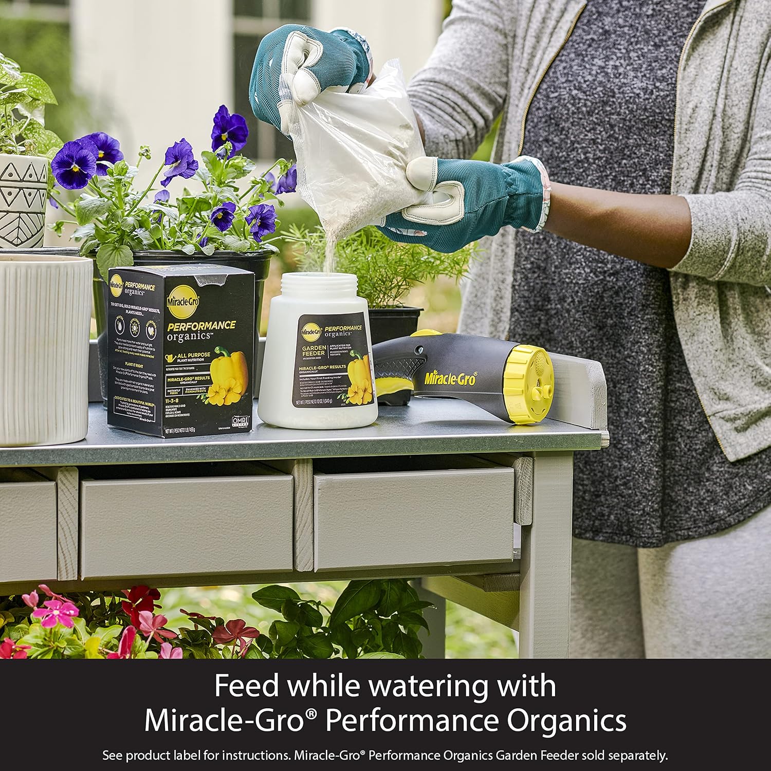 Miracle-Gro Performance Organics All Purpose Plant Nutrition, 1 lb. - All Natural Plant Food for Vegetables, Flowers and Herbs - Apply Every 7 Days for Best Results - Feeds up to 200 sq. ft.