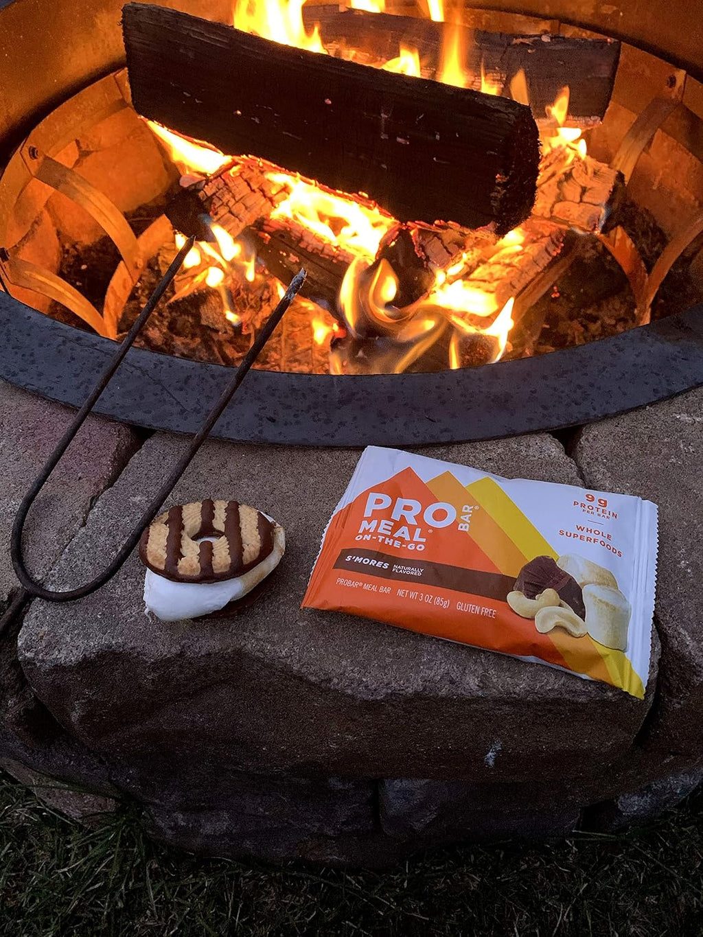 PROBAR MEAL Bar – Plant Based Meal Replacement Bar with Whole Food Ingredients, Oats, Nuts & Seeds, Vegan, Gluten Free, Non-GMO Nutrition Bar for Breakfast, Travel & On-the-Go Energy (S'Mores, 12 Count)