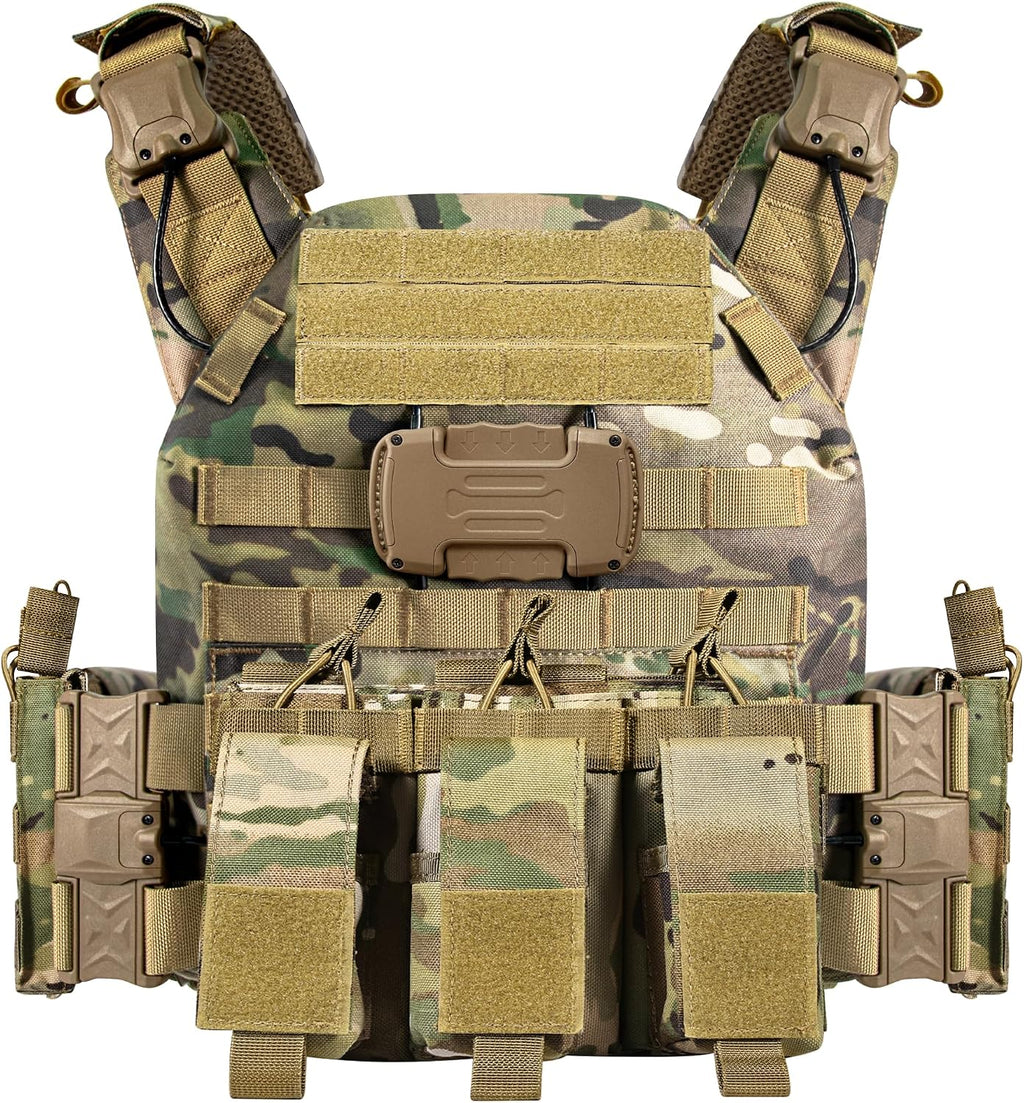 GFIRE Tactical Vest, Quick Release Lightweight Breathable Vest for Training