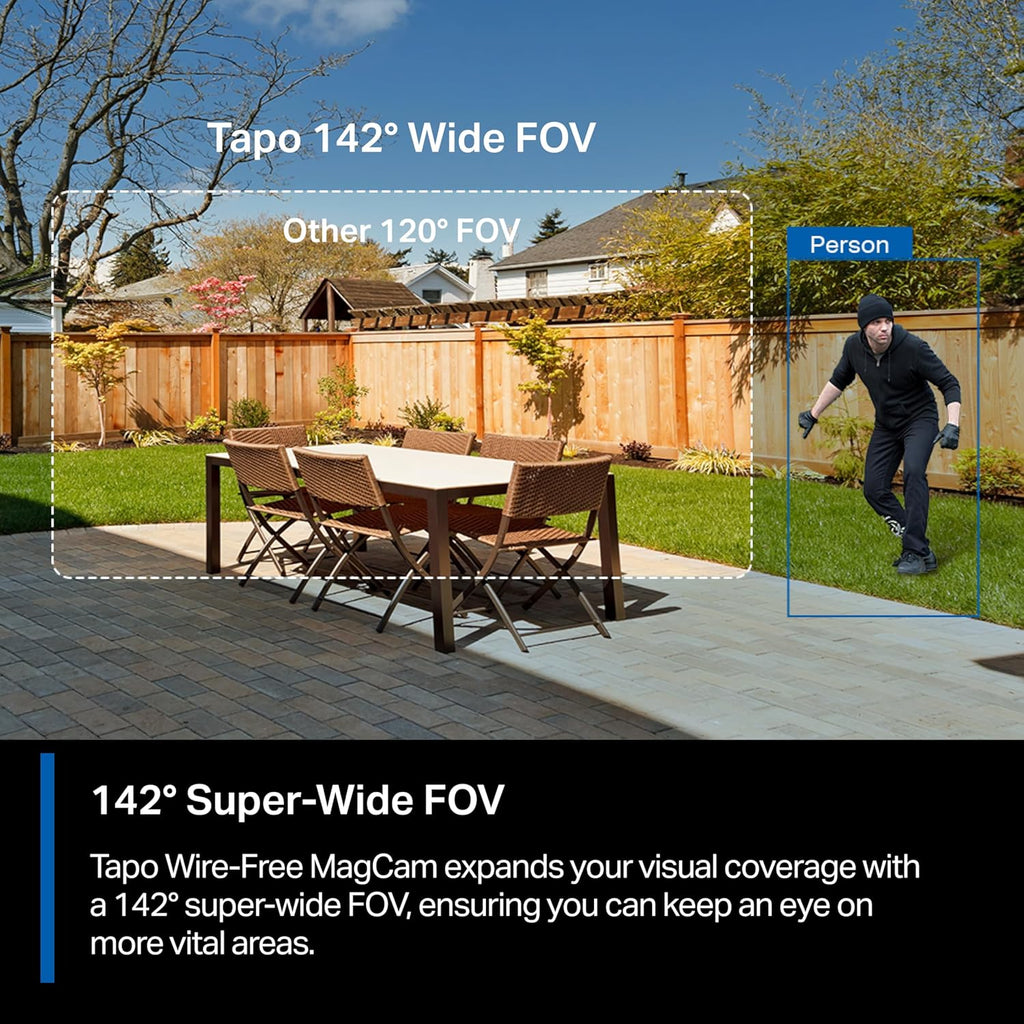 Tapo MagCam 2K+ Security Camera Wireless Outdoor, Battery Powered, C425