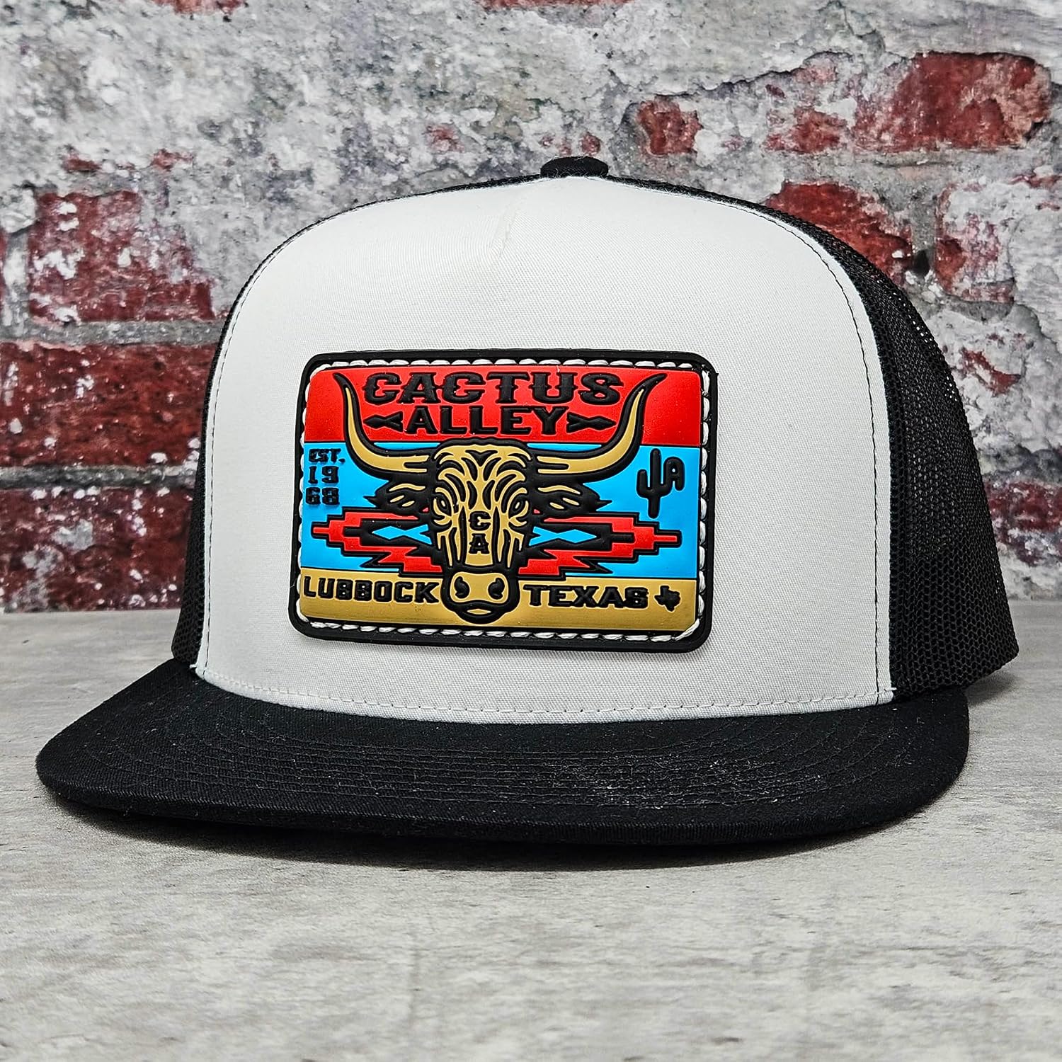 CACTUS ALLEY HAT CO. Western Lifestyle Texas Ranch Rodeo Inspired Adjustable Snapback Patch Hat
