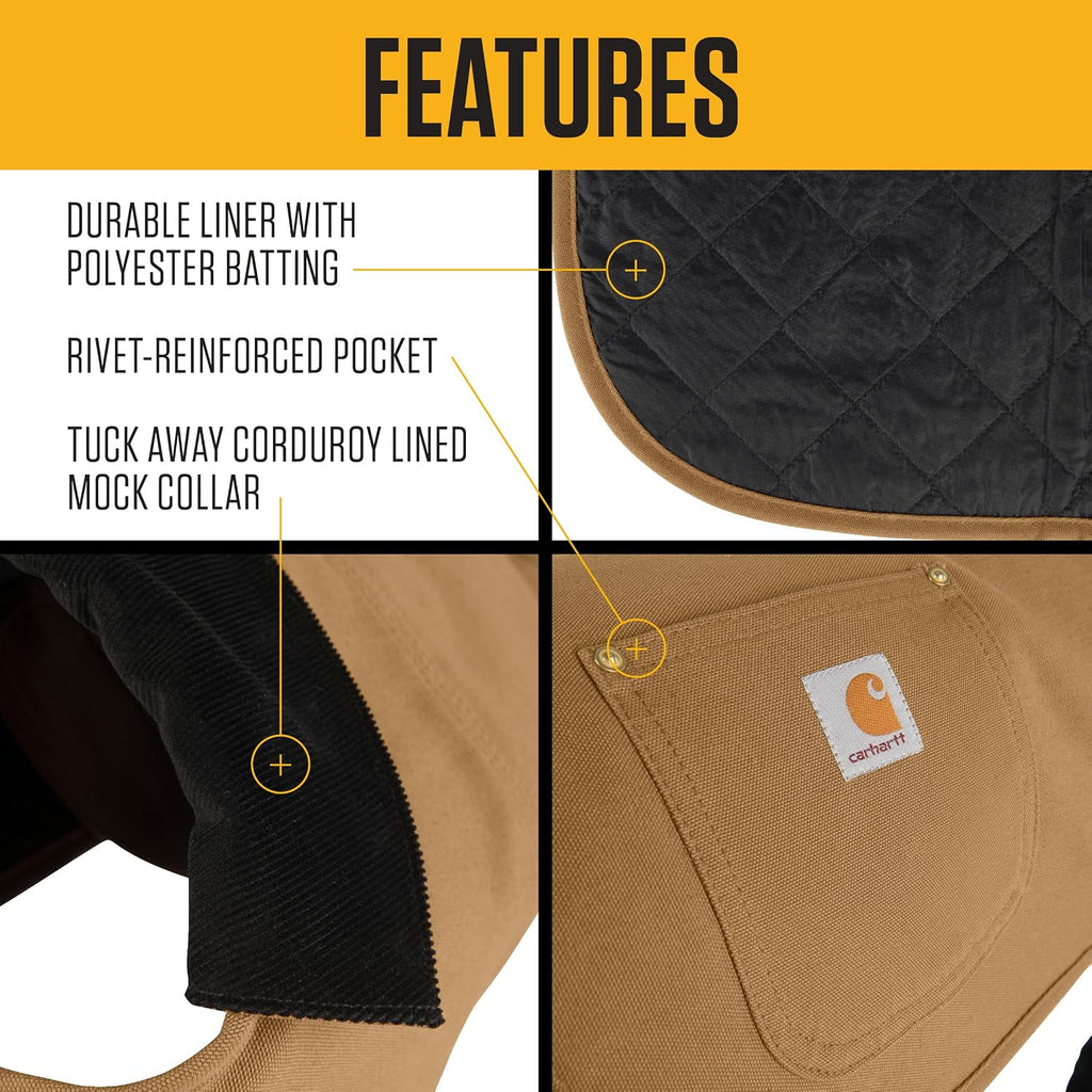 Carhartt Firm Duck Insulated Dog Chore Coat Black XL