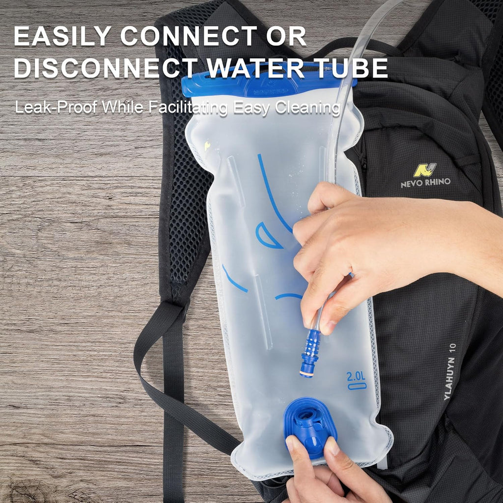N NEVO RHINO Water Bladder 1L- 1.5L- 2L, Hydration Bladder for Running Vest