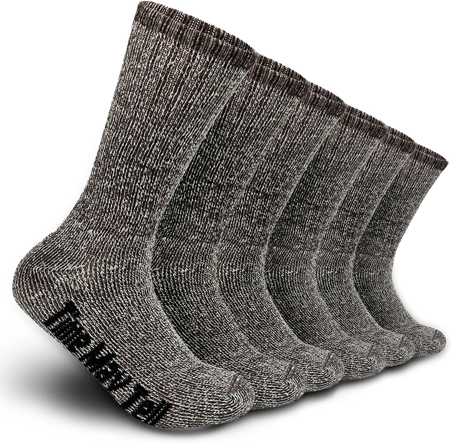 Time May Tell Mens Merino Wool Hiking Cushion Socks Thermal Warm Boot Socks