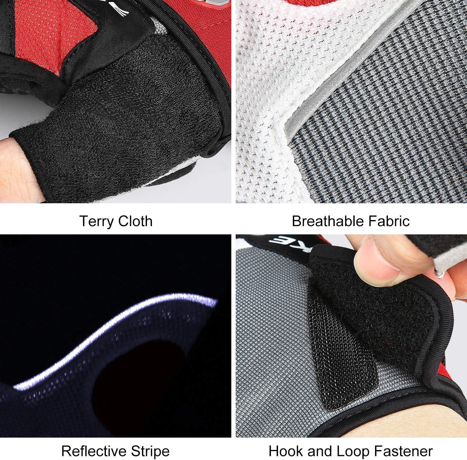 INBIKE 5mm Padded Half Finger Bike Bicycle Cycling Gloves