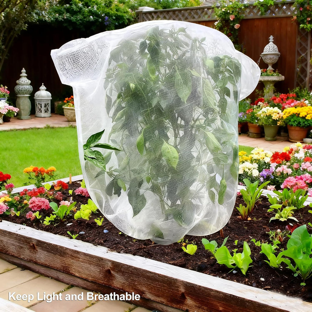 2PACK Garden Mesh Netting with Drawstring & Zipper