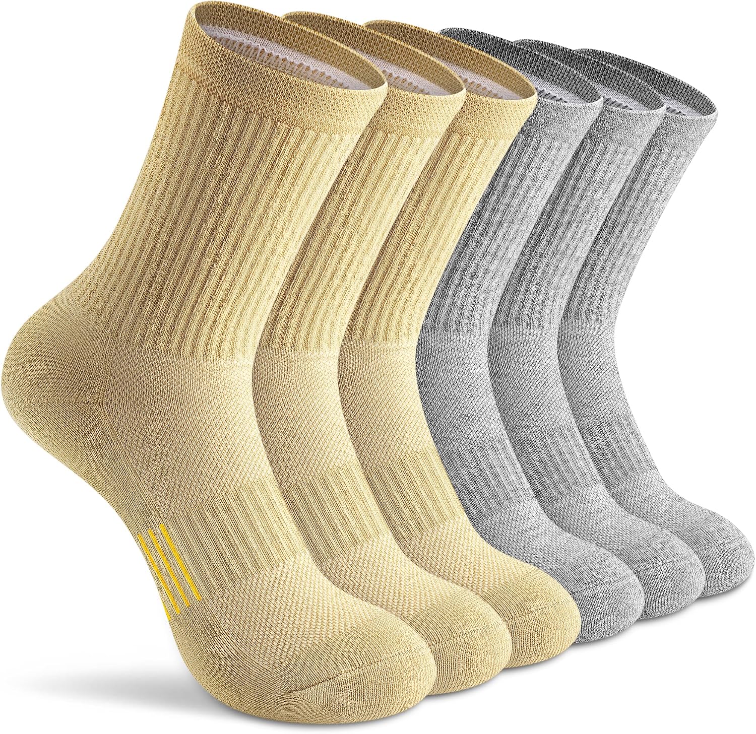 Gonii Women Athletic Cushioned Crew Socks 5 Pairs