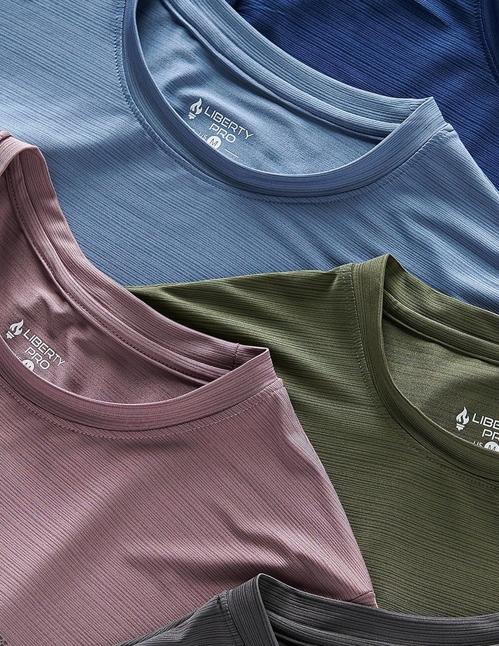 5 Pack Men’s Active Quick Dry Crew Neck T Shirts | Athletic Running Gym Workout Short Sleeve Tee Tops Bulk