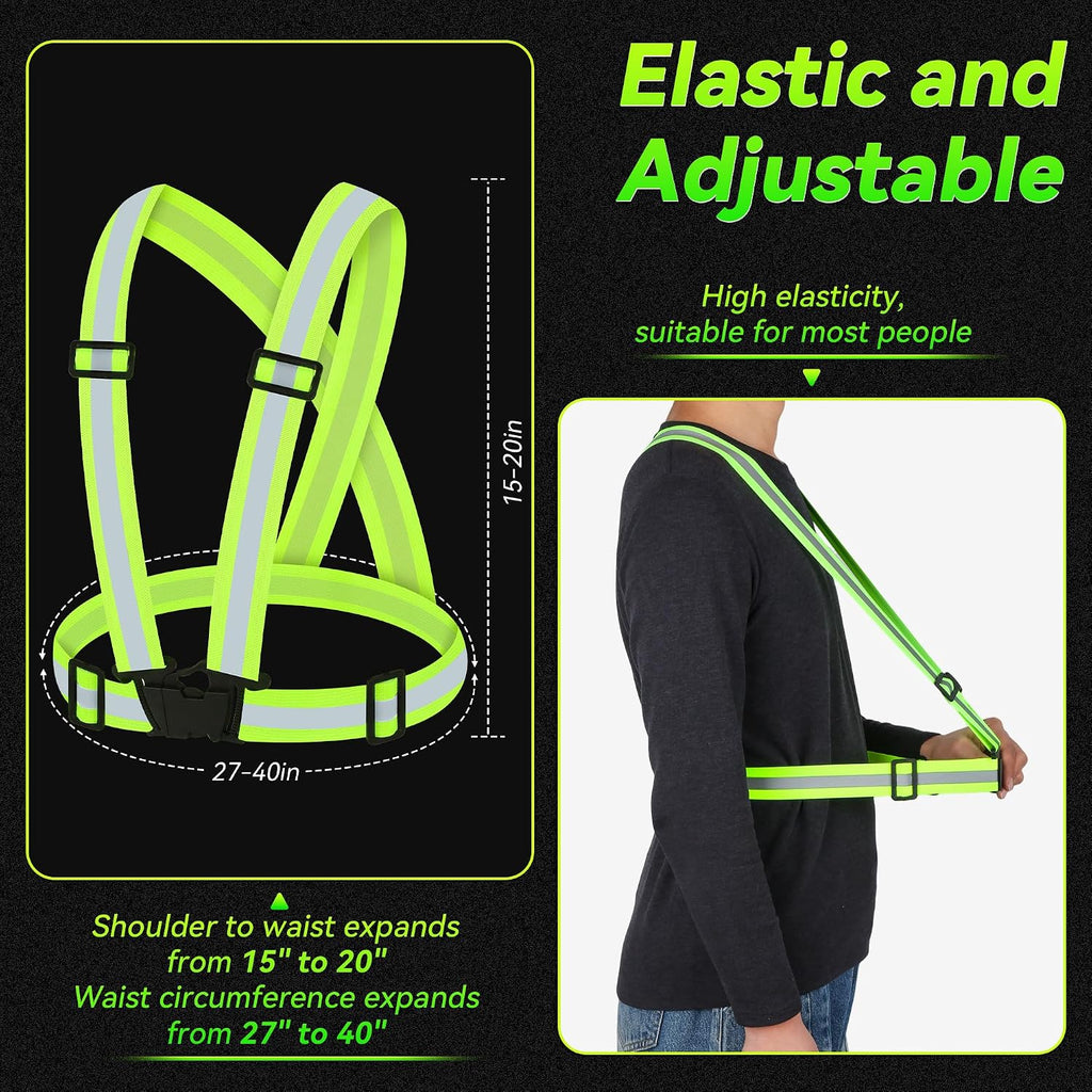 3PCS Reflective Vest Running Gear