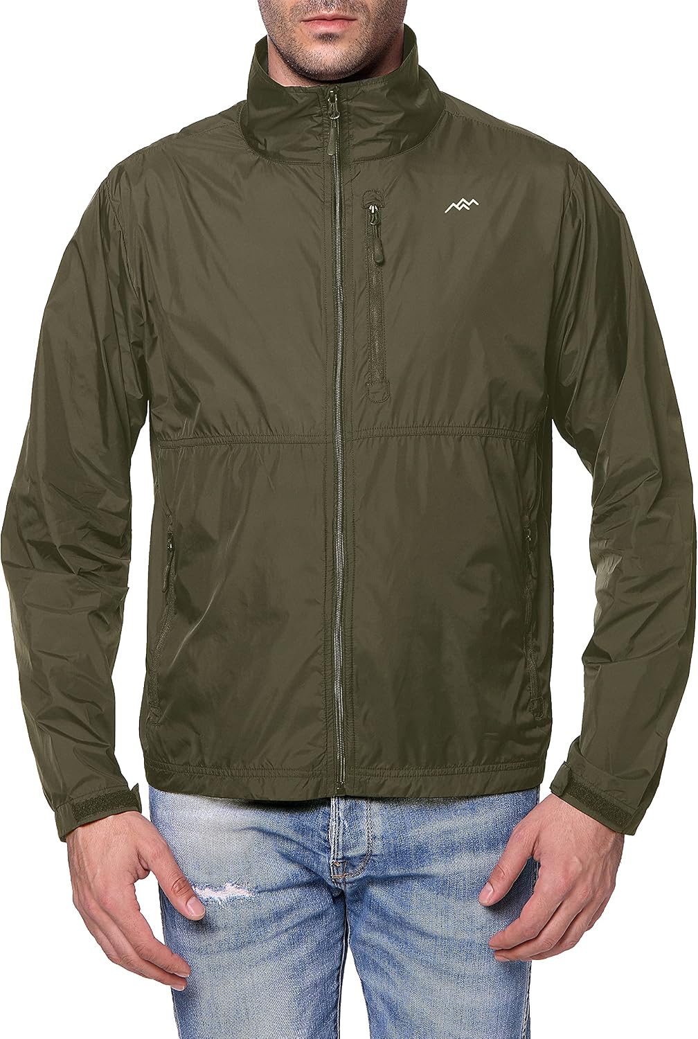 TRAILSIDE SUPPLY CO. Mens Windbreaker Jackets Lightweight Packable Jacket