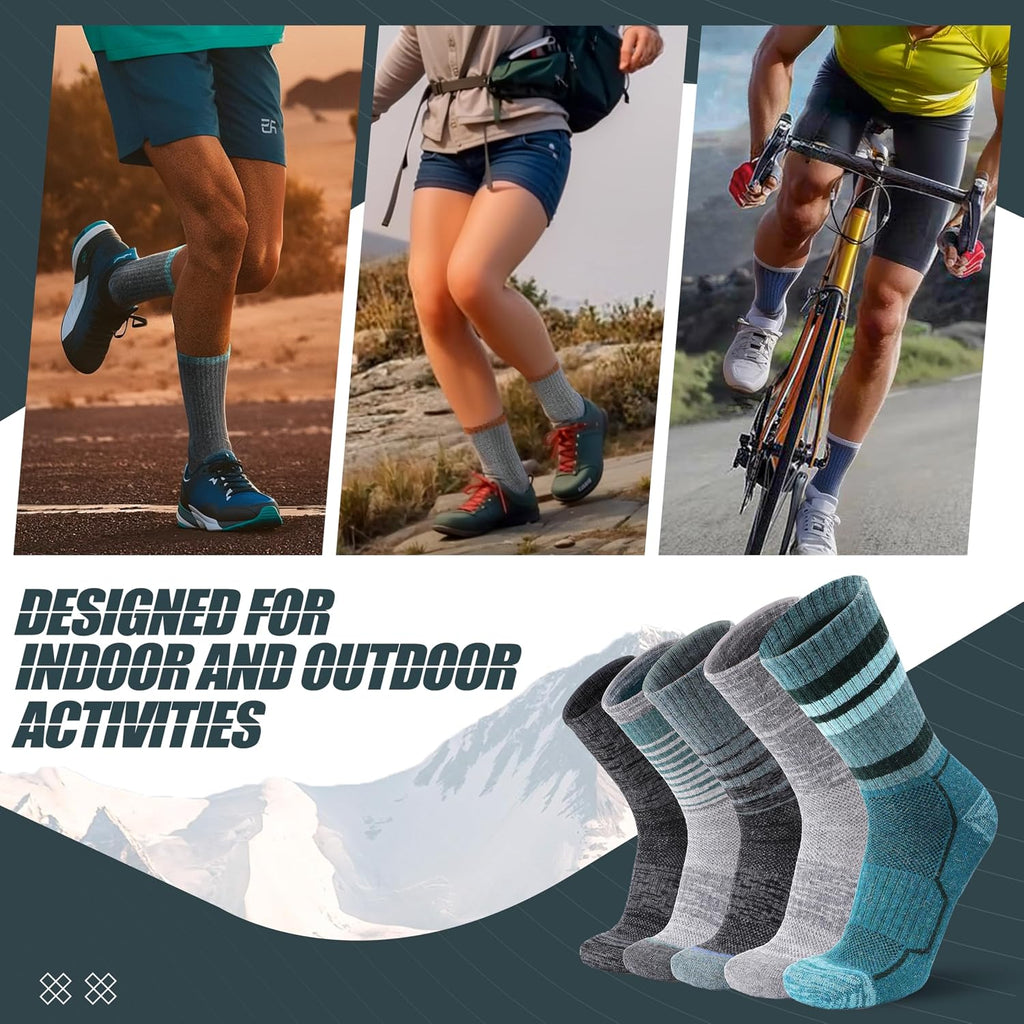ANTSANG Merino Wool Hiking Socks, Maximum Breathability, for Men and Women