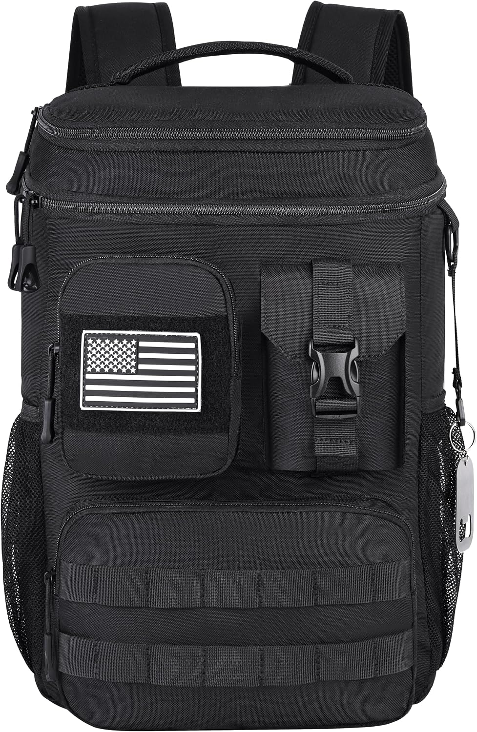DEYACE Tactical Cooler Backpack, 33 Can 24L 20H Cold Retention Insulated Leak Proof Dual Compartment Cooler Lunch Box Bag with MOLLE System for Camping Hiking Beach Work