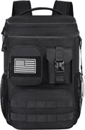 DEYACE Tactical Cooler Backpack, 33 Can 24L 20H Cold Retention Insulated Leak Proof Dual Compartment Cooler Lunch Box Bag with MOLLE System for Camping Hiking Beach Work