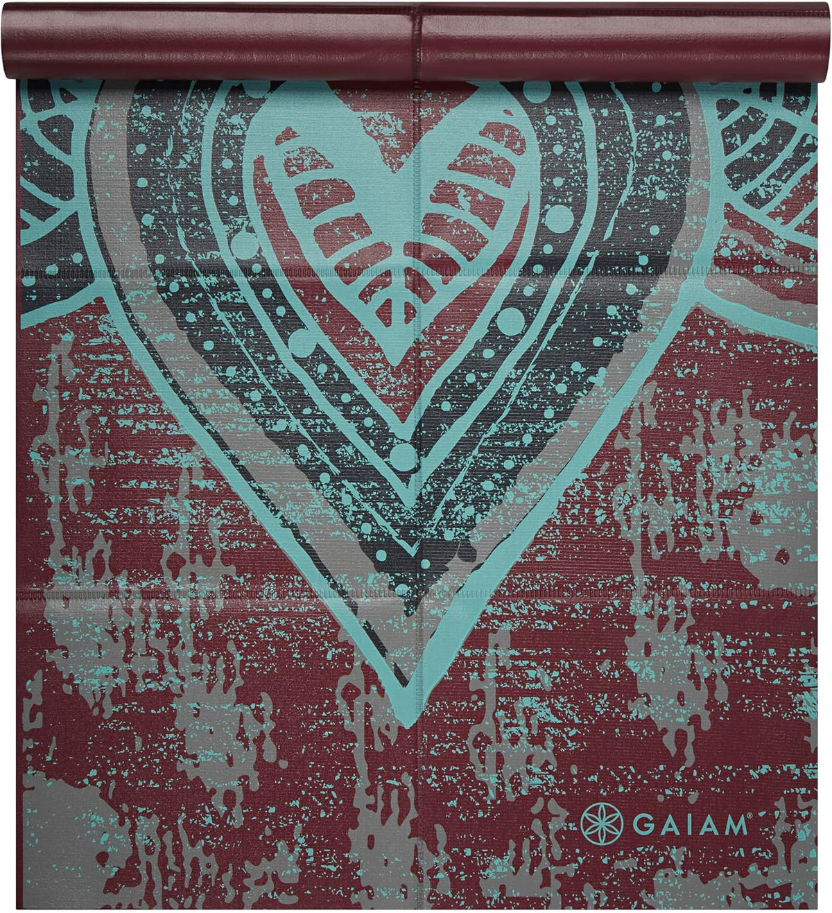 Gaiam Folding Yoga Travel Mat, 2mm, Foldable & Lightweight