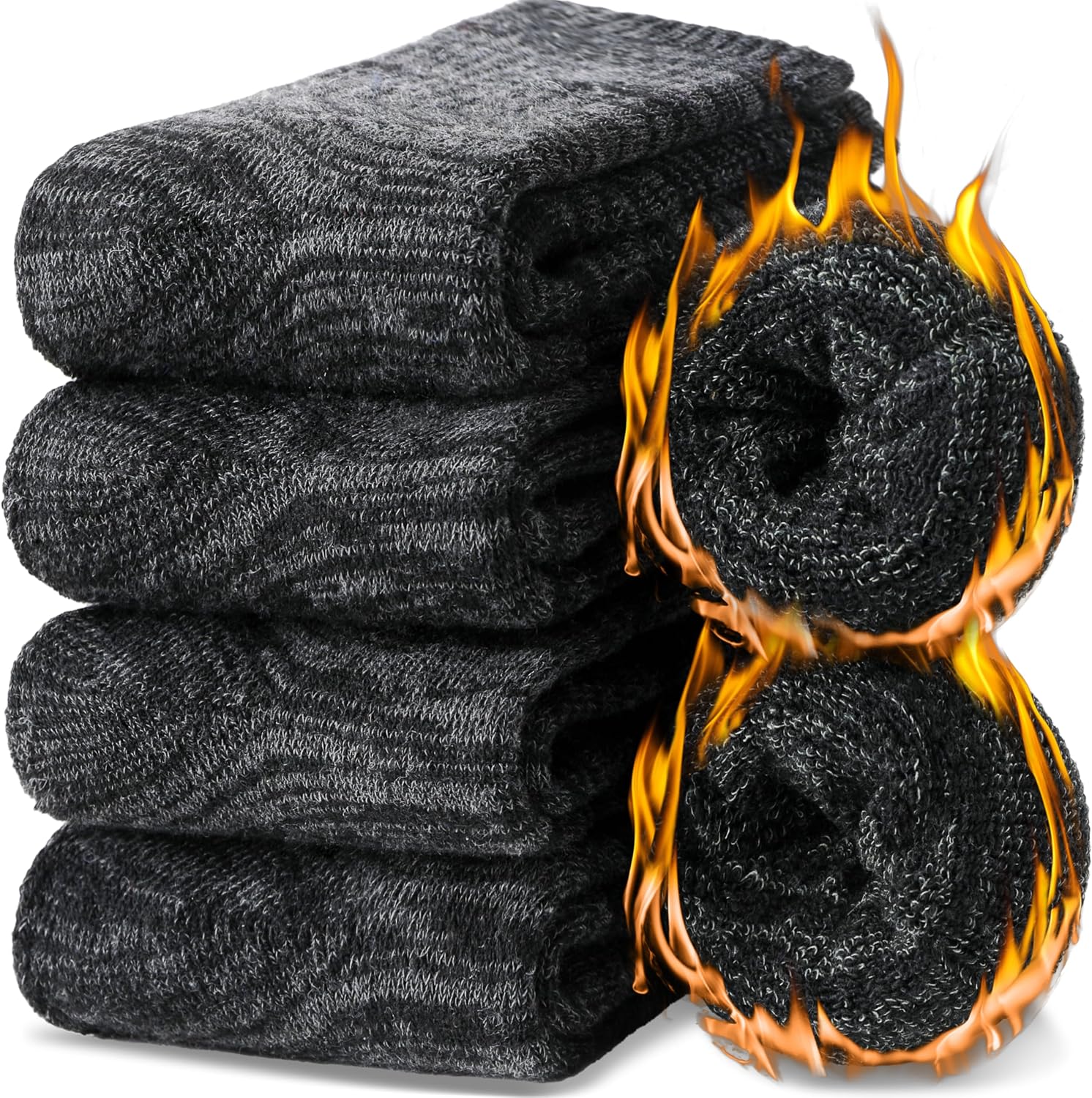 EBMORE Merino Wool Thermal Warm Winter Socks for Women Men