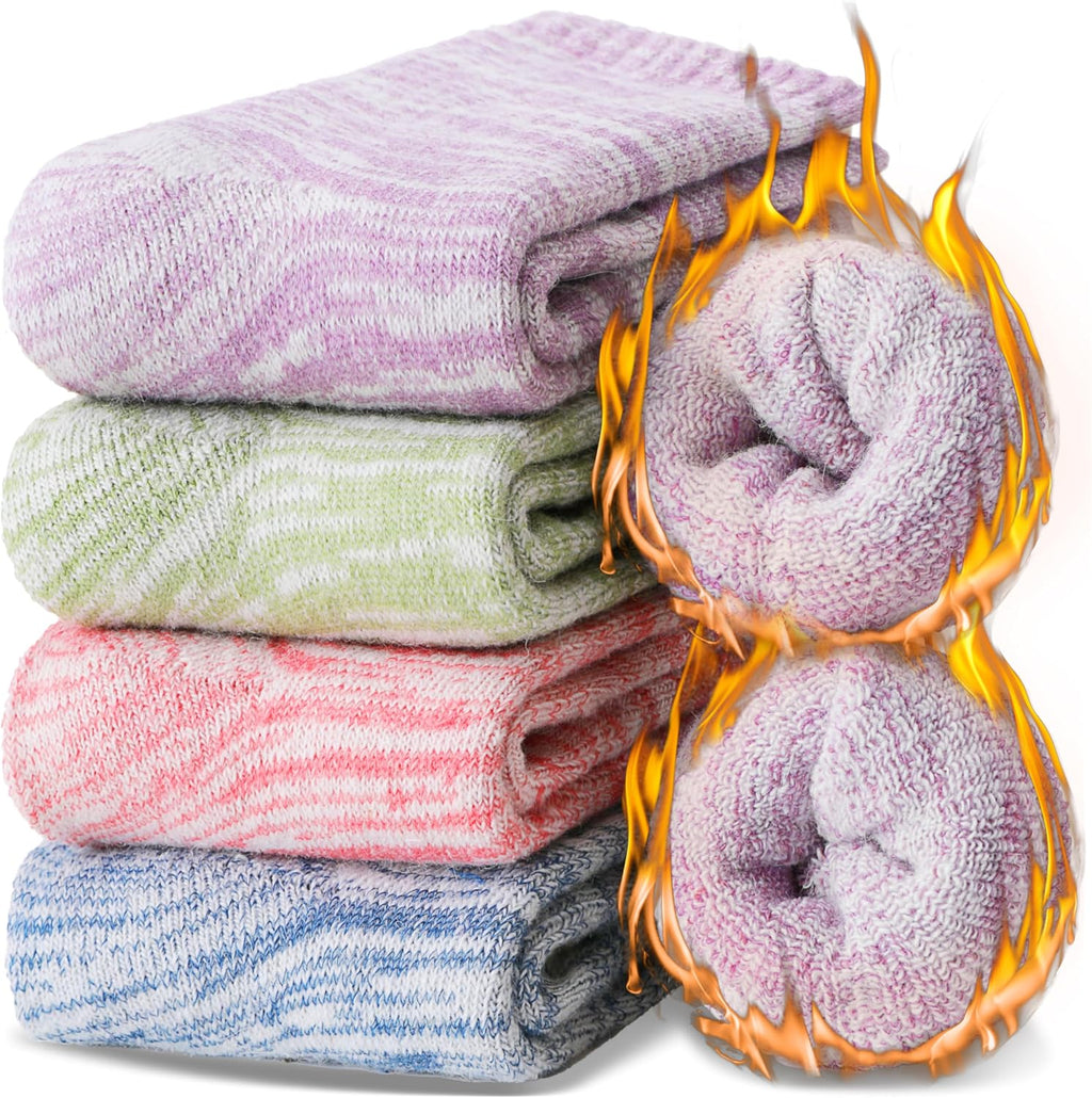 EBMORE Merino Wool Thermal Warm Winter Socks for Women Men