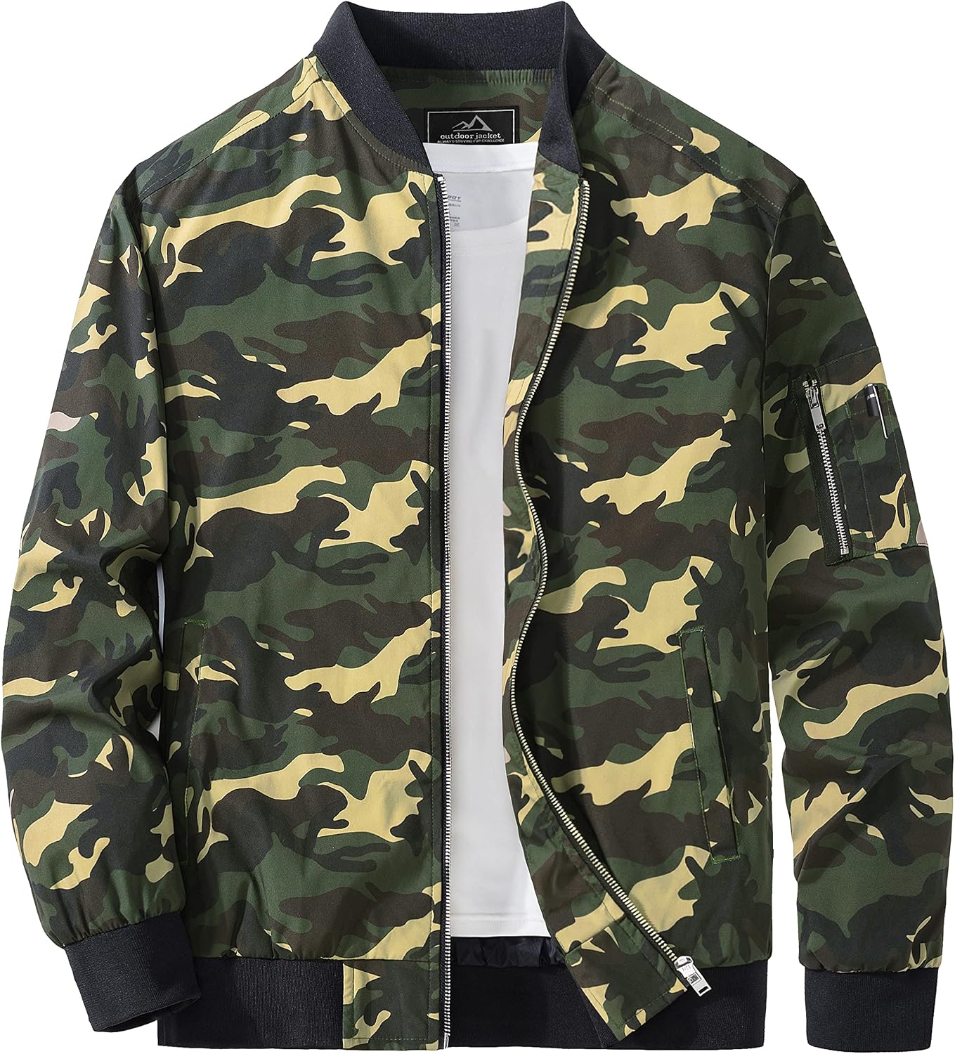 MAGCOMSEN Men's Bomber Jacket Lightweight Windbreaker Spring Fall Jacket