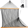 Lazy Daze Double Handwoven Rope Hammock for Outdoor Fits 12-13 Ft Stand