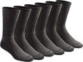 Dickies Men's Dri-Tech Essential Moisture Control Crew Socks, Available in M-XXL (6, 12 Pairs)