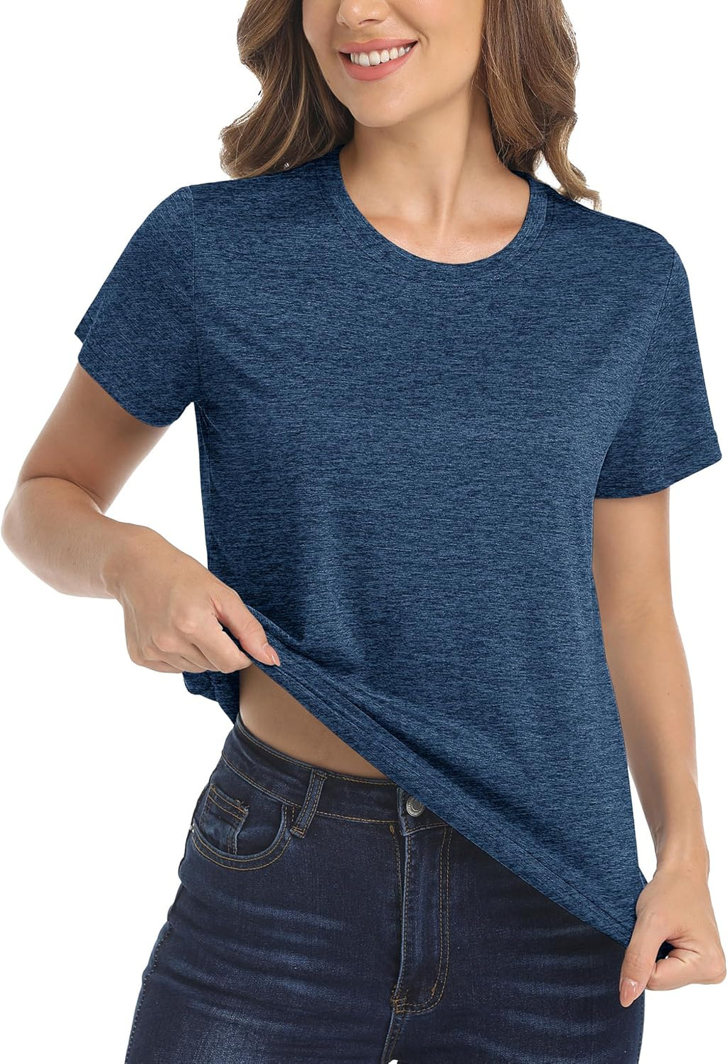 MAGCOMSEN Women's Workout Tops Quick Dry Athletic Moisture Wicking Shirts