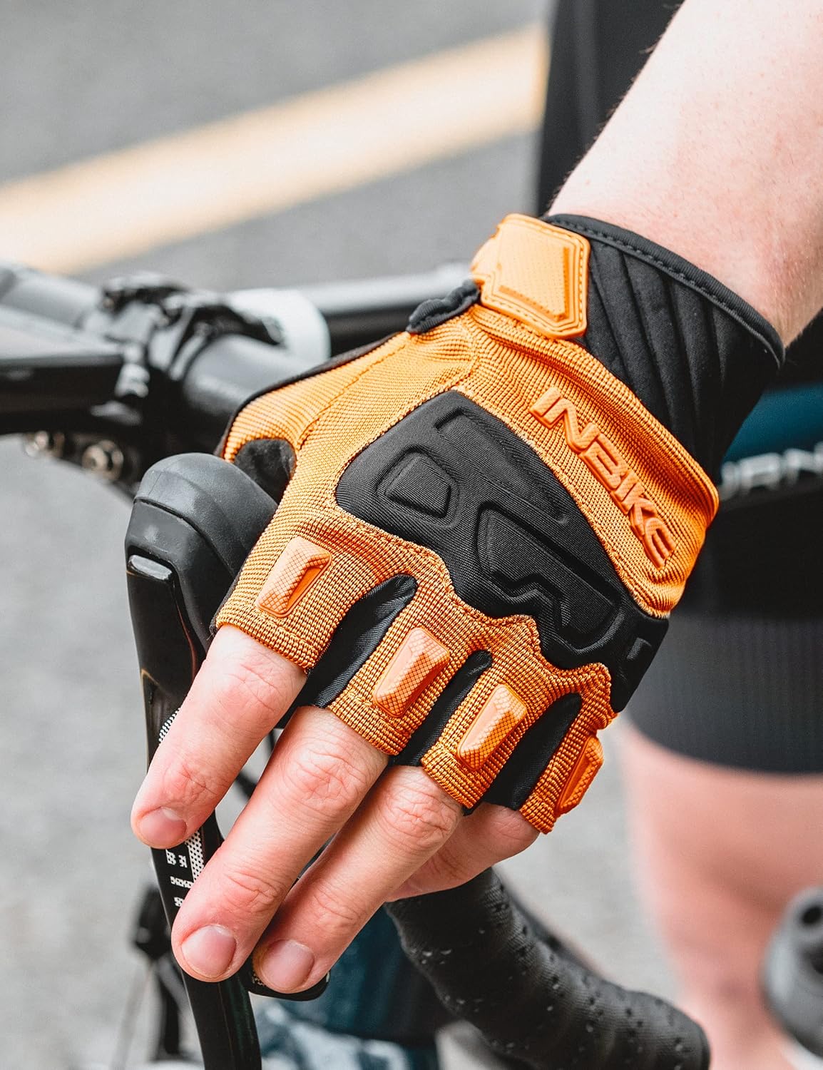 INBIKE Half Finger Cycling Gloves Knuckle Guard Padded Mountain Bike Glove