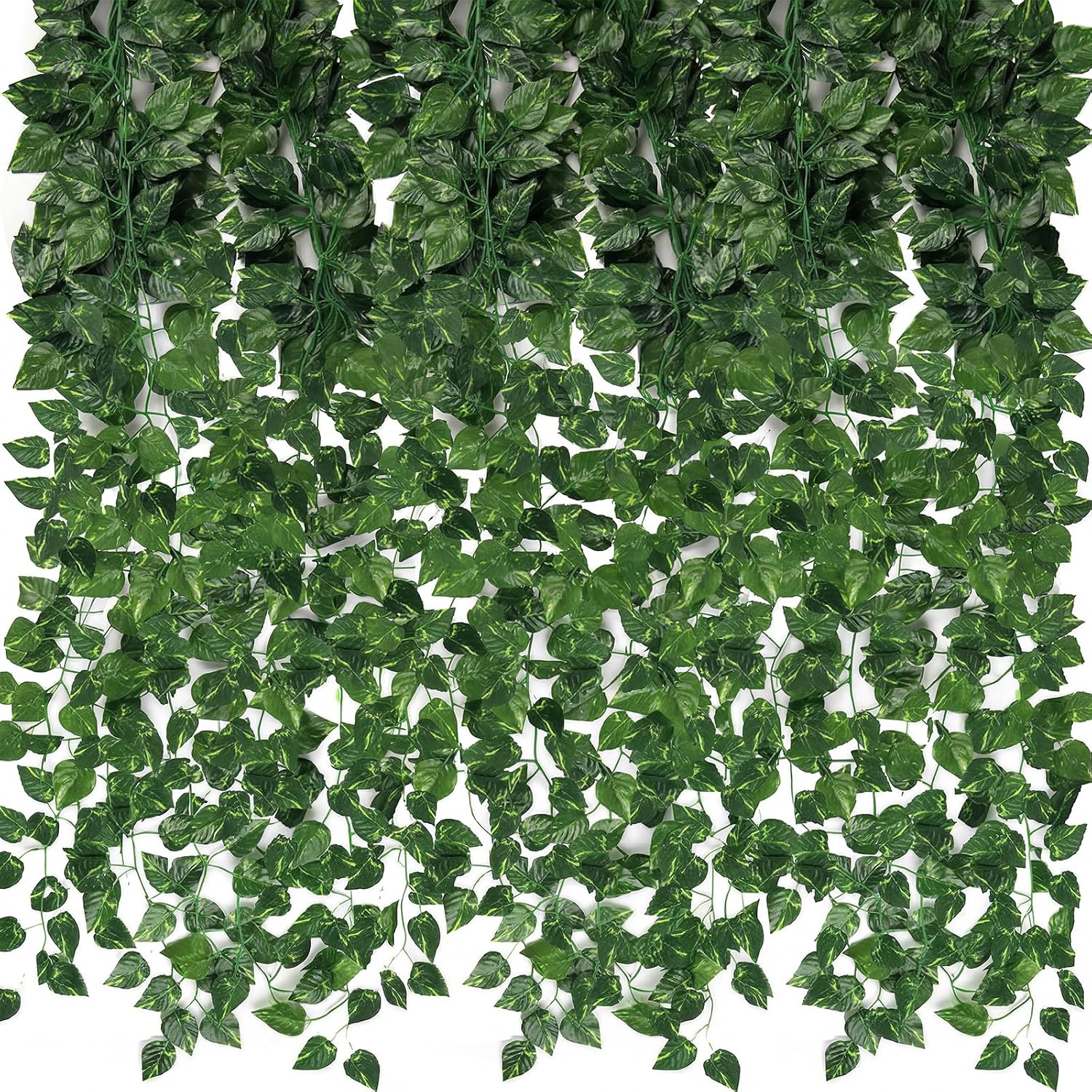 CEWOR Fake Vines for Room Decor 24 Pack 168ft Artificial Ivy Greenery Garland for Bedroom Wall Decor, Hanging Green Leaves for Party Wedding Christmas Decoration