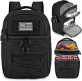 MOZETO Lunch Cooler Backpack Double Deck Lunch Box Backpack Insulated Leakproof Compartments Coolers Bag for Beach Travel Picnic Lunch Hiking BBQ Camping