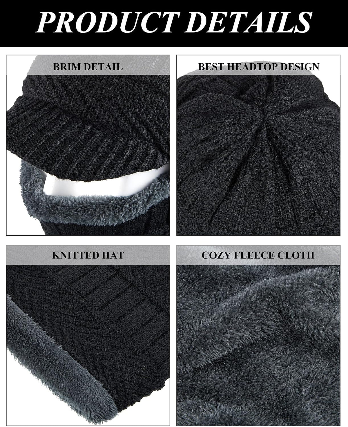 Syhood Winter Balaclava Ski Mask Fleece Lined