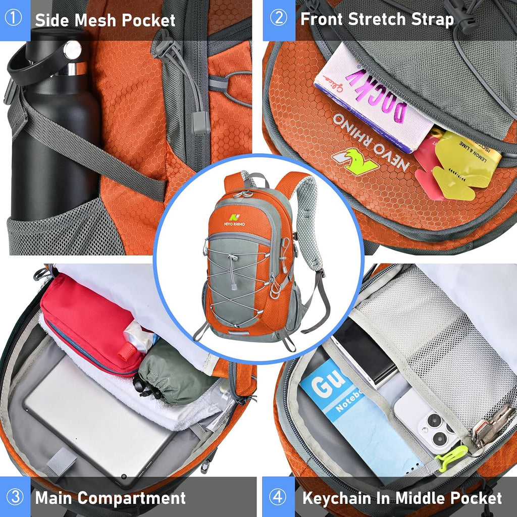 N NEVO RHINO Hiking Backpack,20L Waterproof Hiking Outdoor Daypack