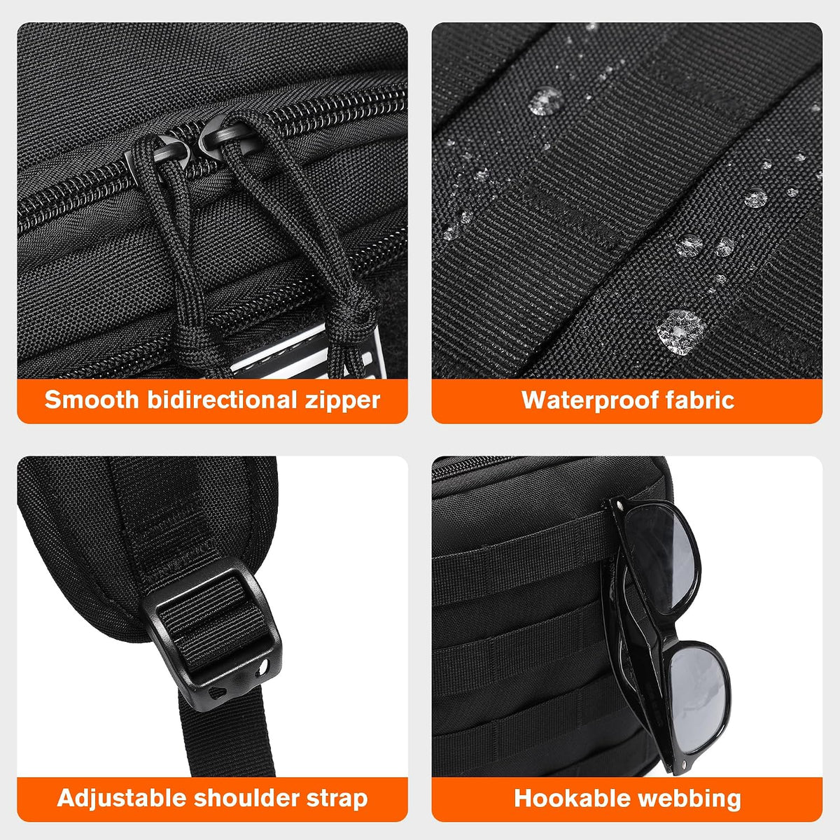 wotony Hydration Backpack with Water Bladder for Hiking Tactical Hydration Pack for Men Women Molle Water Backpack for Hiking