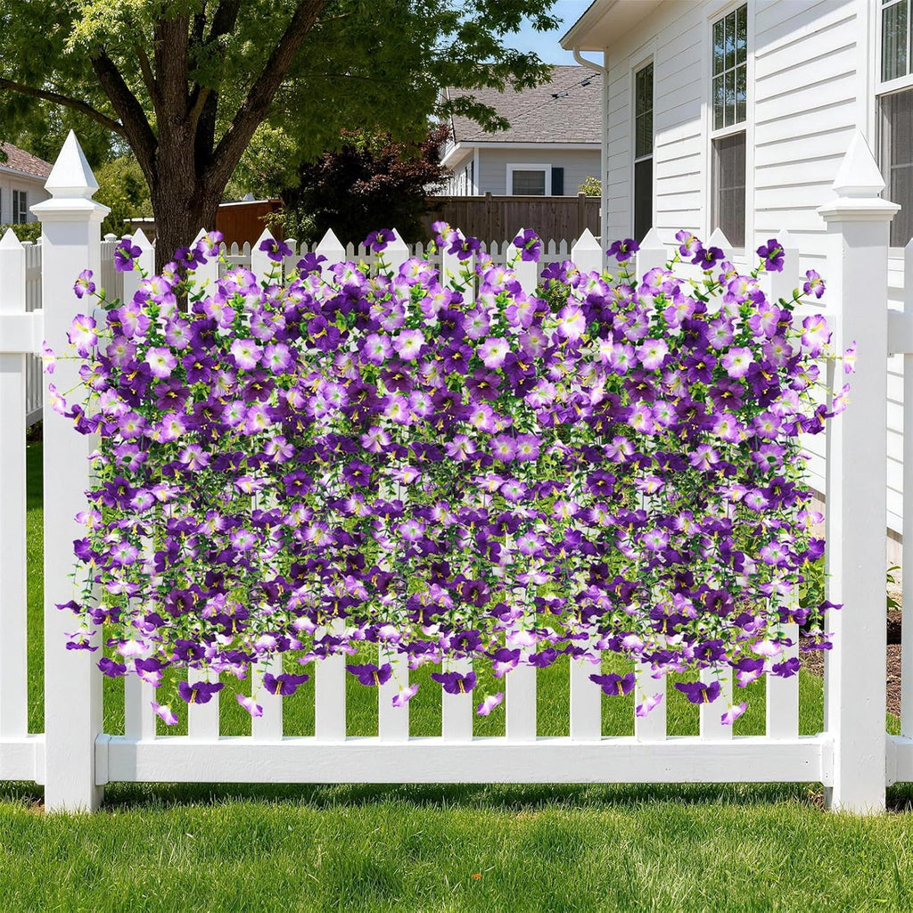 INQCMY Artificial Fake Flowers Plants for Outdoor Spring Summer Decoration