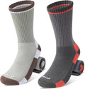 Wool Hiking Socks for Men - Women Lightweight Crew Merino Wool Socks with Cushion for Camping Hunting Work,4 pack