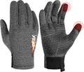 HANDLANDY Lightweight Running Gloves for Women & Men, Touchscreen Gloves with Fleece Lining & Anti-Slip Grip for Cycling, Biking, Commuting & as a Ski Glove Liner