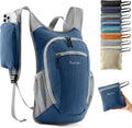 Uselike 10L Small Hiking Backpack Travel Daypack Lightweight Packable Back Pack for Women Men(Navy Blue)